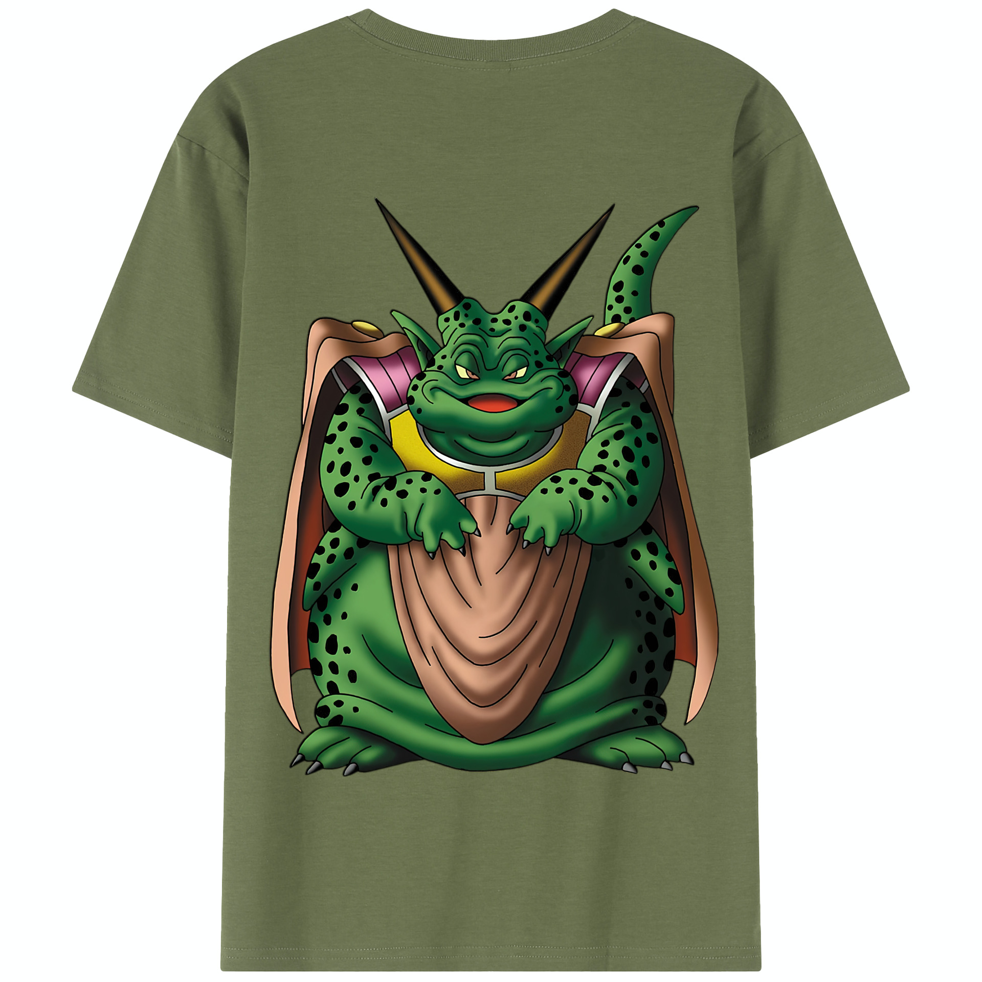 （画像用） ドラゴンクエスト Doragon Kuesuto Dragon Quest 綿100％半袖Tシャツ（背面プリント）
